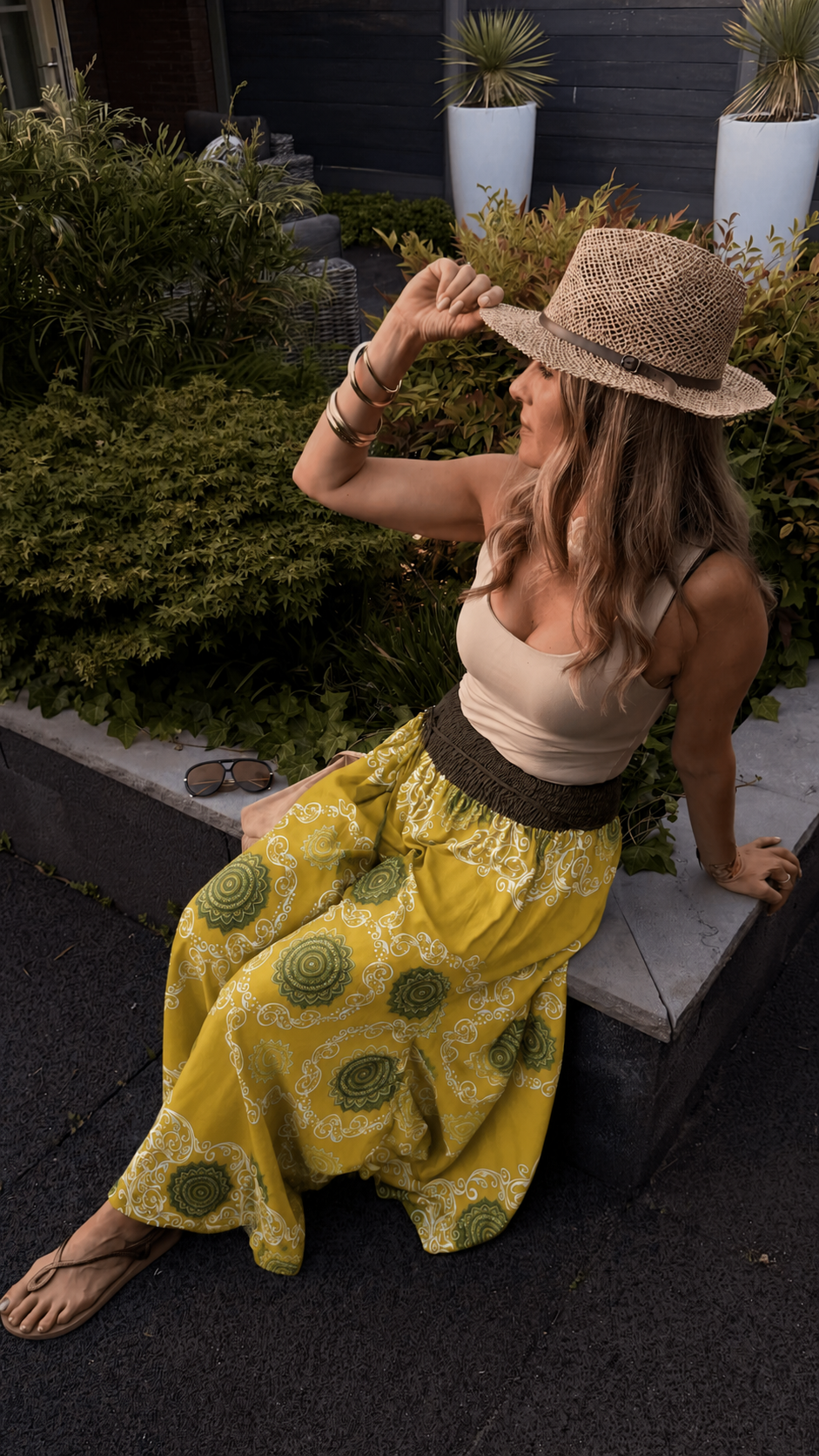 Megaflared Olive Pants