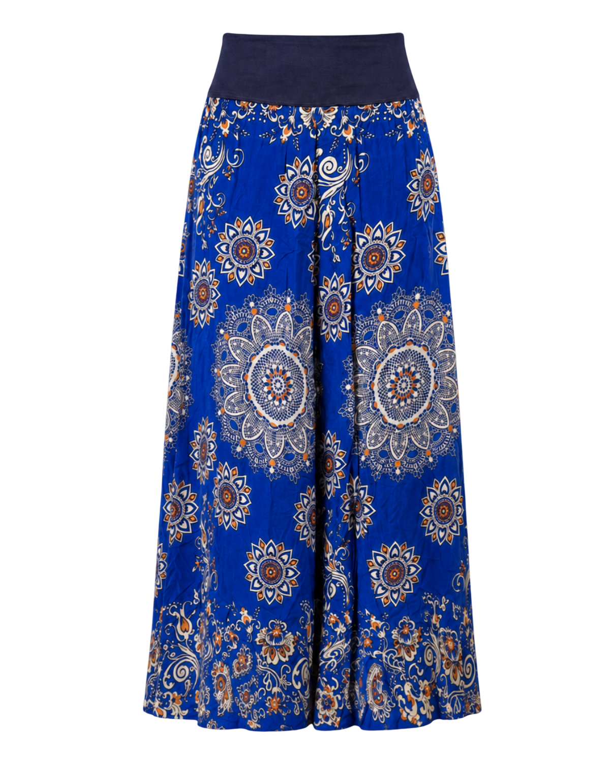 Megaflared Blue Flowers Pants