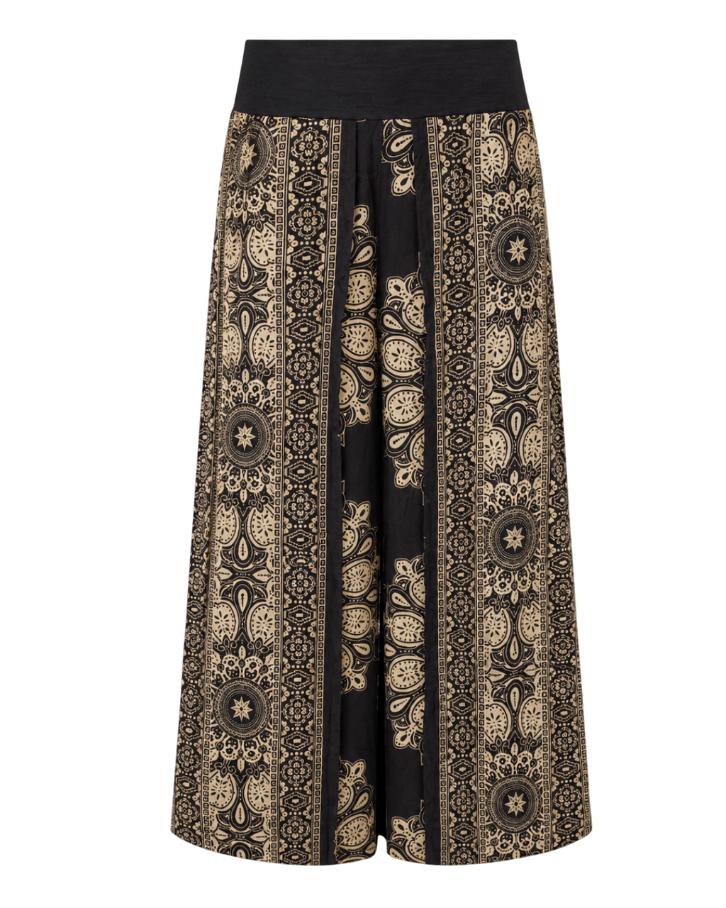 Megaflared Golden Paisley Pants