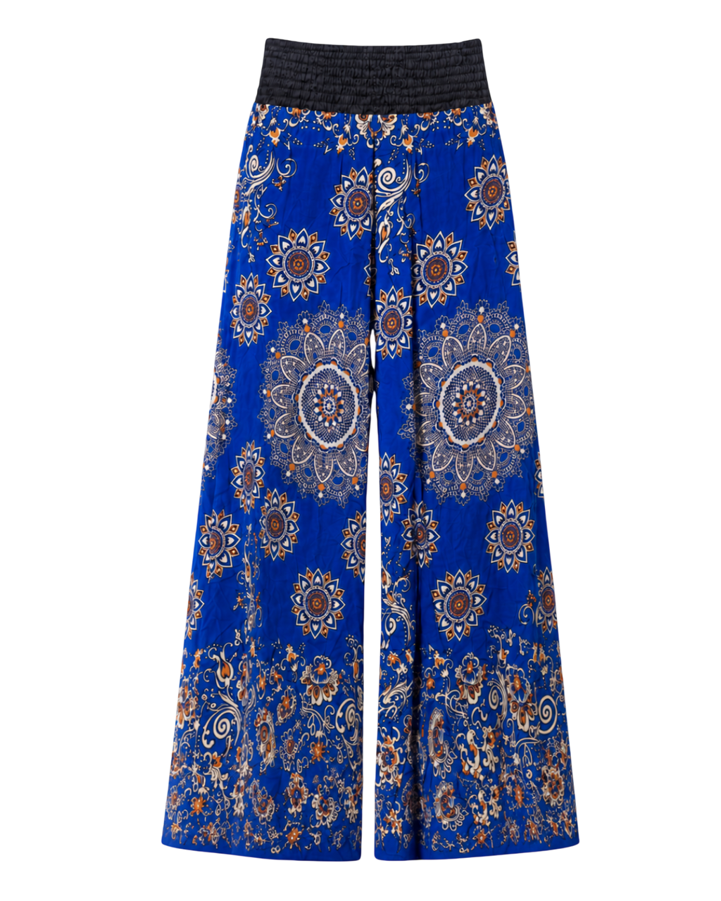 Megaflared Navy Flowers Pants