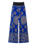Megaflared Navy Flowers Pants