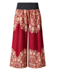 Megaflared Crimson Mandala Pants