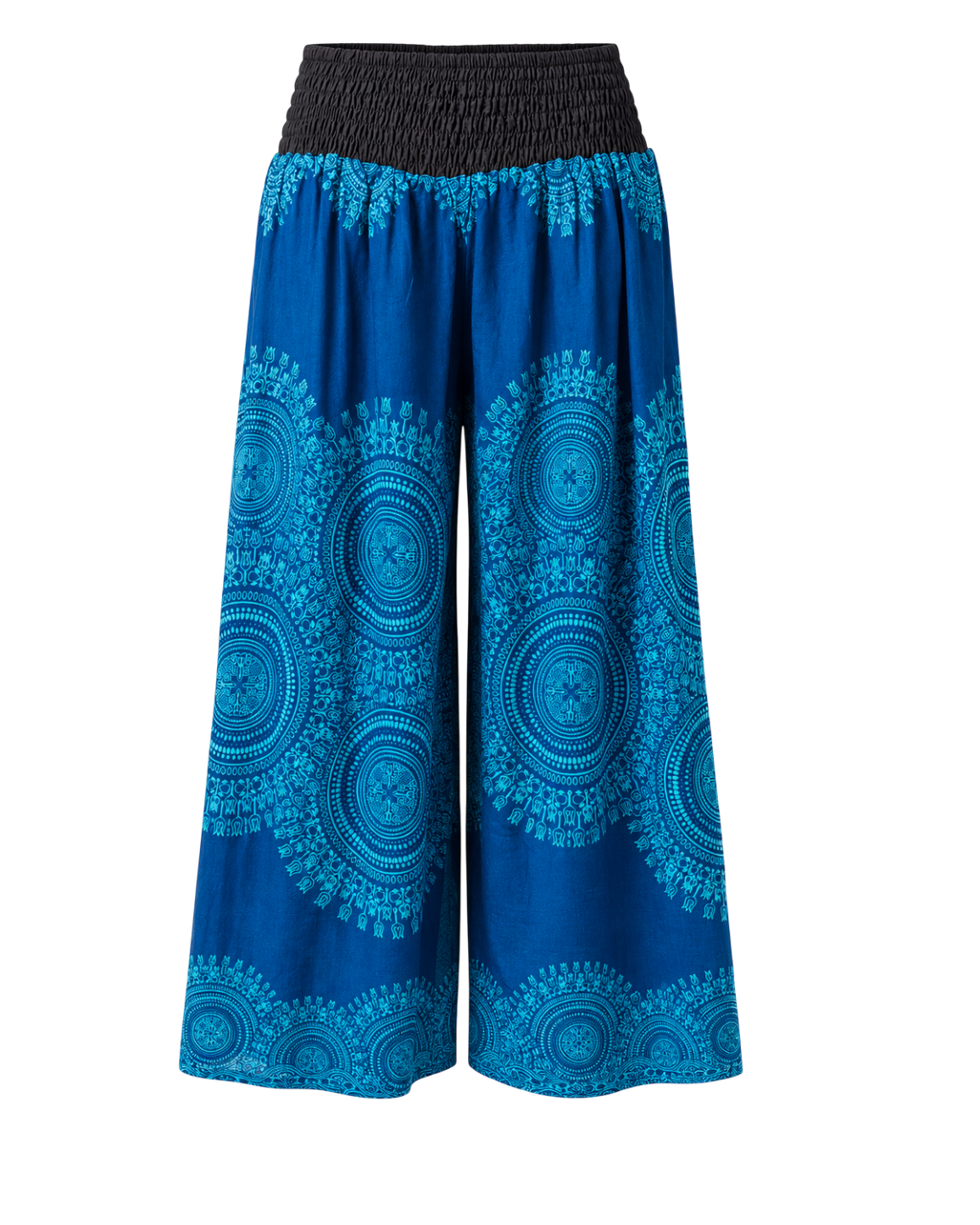 Megaflared Mandala Blue Pants