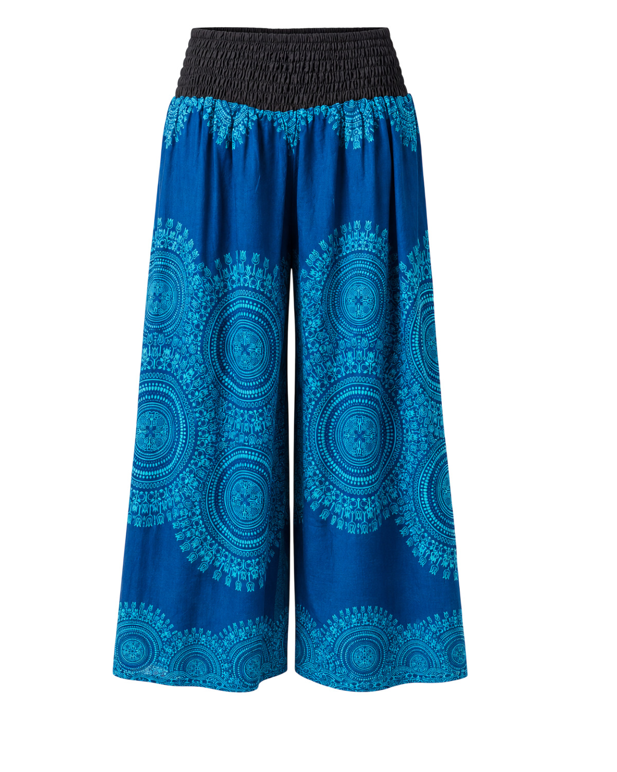 Megaflared Mandala Blue Pants